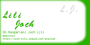 lili joch business card